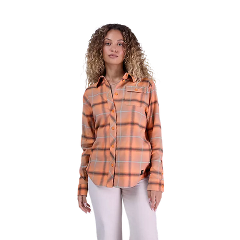 Fox Womens Survivalist Stretch Flannel - Coral - BFS