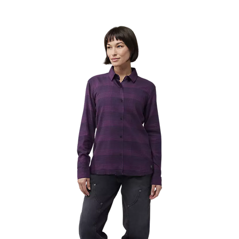 Fox Womens Survivalist Stretch Flannel - Dark Purple - BFS