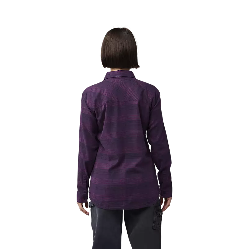 Fox Womens Survivalist Stretch Flannel - Dark Purple - BFS