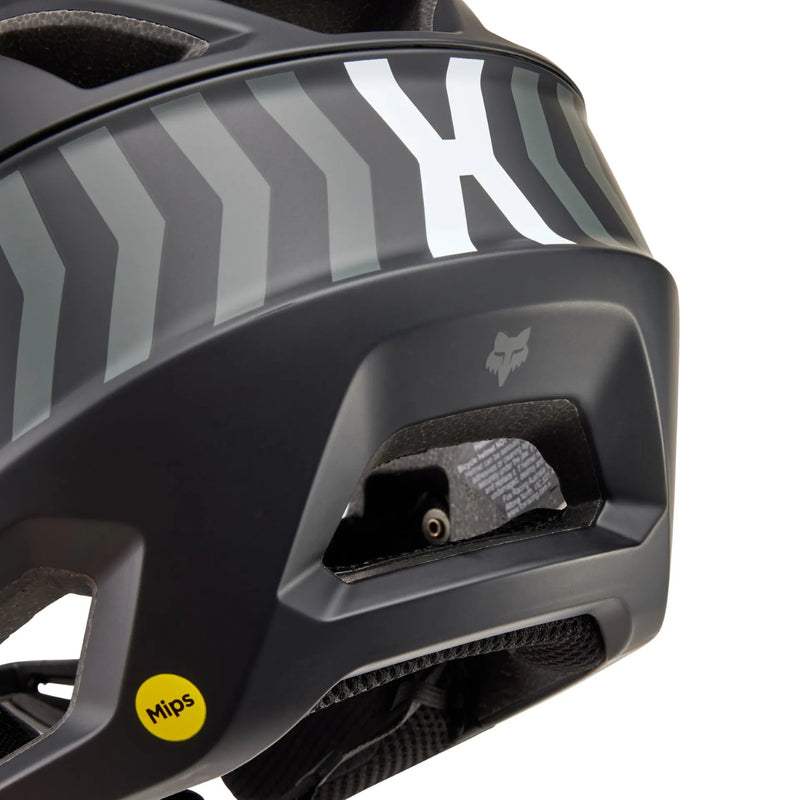Fox Youth Proframe Full Face Helmet - Race Energy - Black - SALE