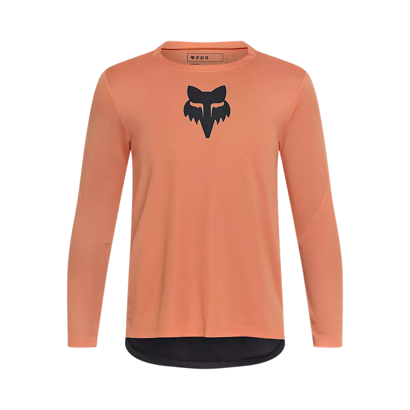 Fox Youth Ranger Fox Head Long Sleeve Jersey - Coral AW25