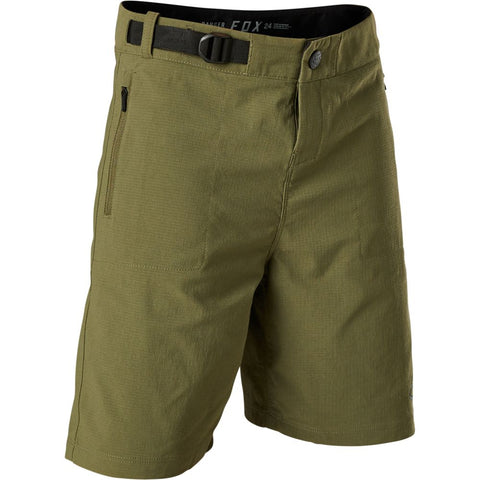 Fox Youth Ranger Short with Liner - Olive - SALE