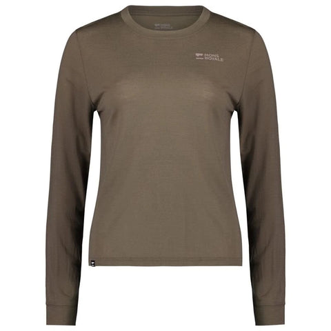 Mons Royale Women - Icon Relaxed LS Tee - Walnut SALE