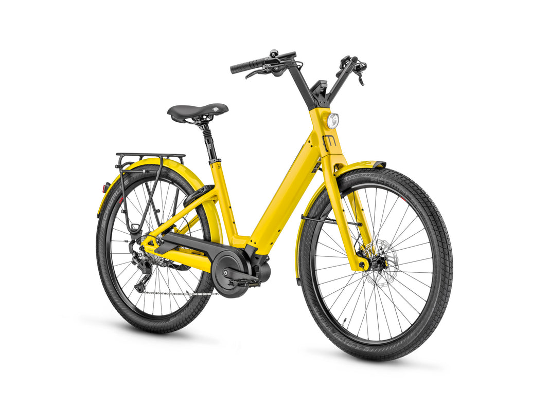 Moustache Lundi 27.3 Hybrid Electric Bike - Open Frame - Curry - 625Wh