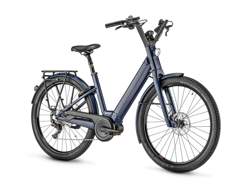Moustache Lundi 27.1 Hybrid Electric Bike - Open Frame - Midnight Blue