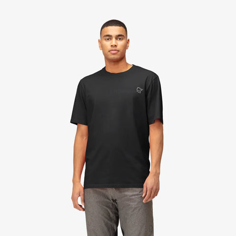 Norrona Cotton Duotone Tee - Caviar Black