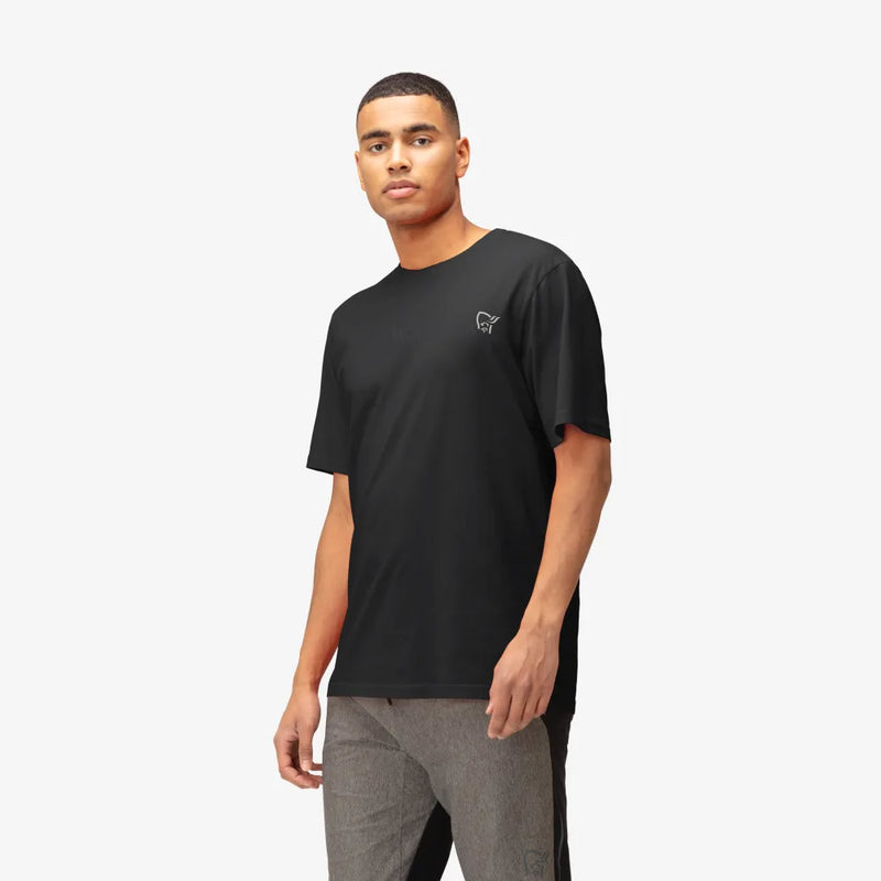 Norrona Cotton Duotone Tee - Caviar Black