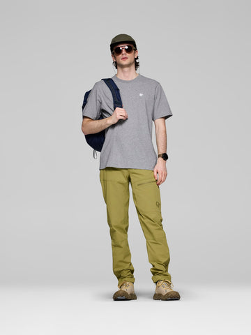 Norrona Cotton Viking Patch T-Shirt - Grey Melange