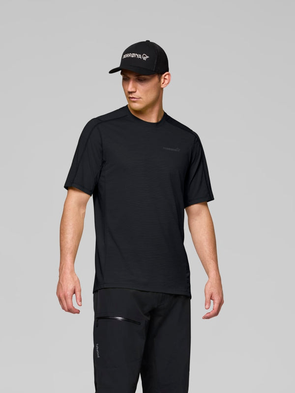 Norrona Falketind Equaliser Ull Long Short Sleeve Base Layer - Caviar Black