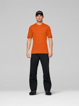 Norrona Falketind Equaliser Ull Short Sleeve Base Layer - Flame - SALE