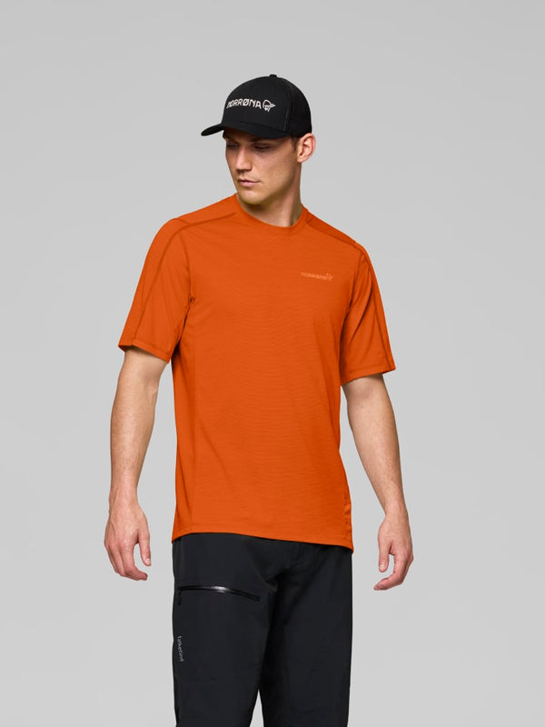 Norrona Falketind Equaliser Ull Short Sleeve Base Layer - Flame - BFS