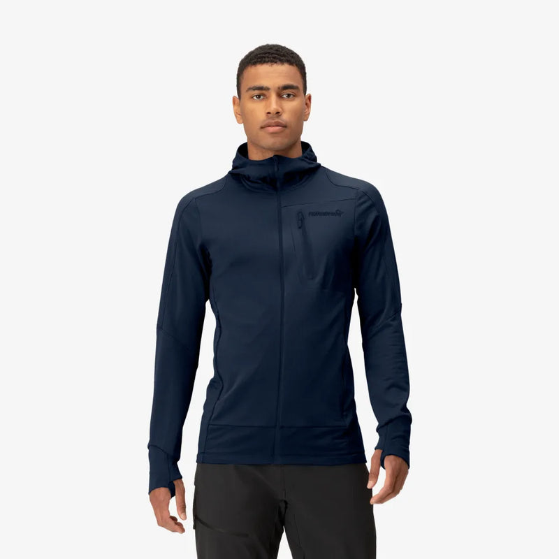 Norrona Falketind Power Grid Hood - Indigo Night Blue