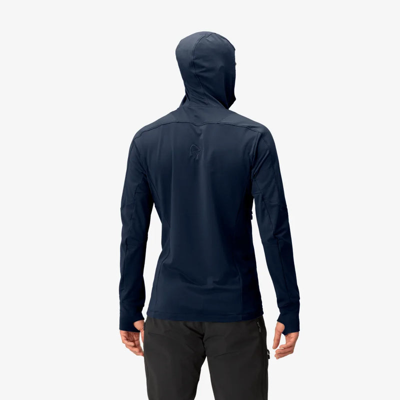 Norrona Falketind Power Grid Hood - Indigo Night Blue