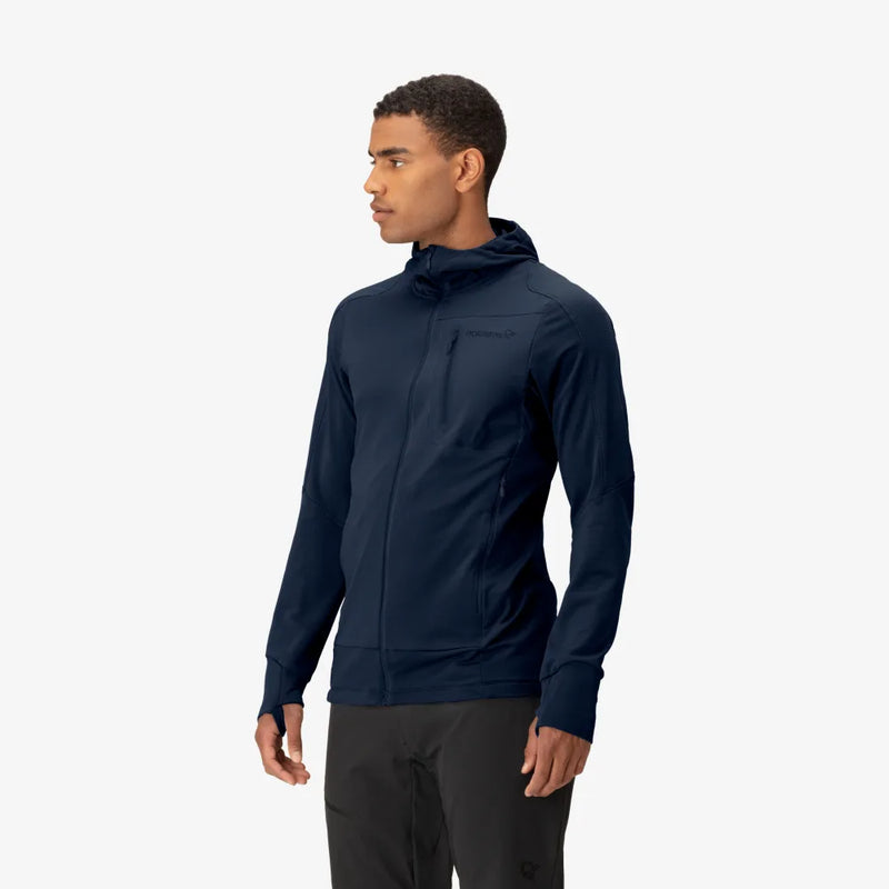 Norrona Falketind Power Grid Hood - Indigo Night Blue