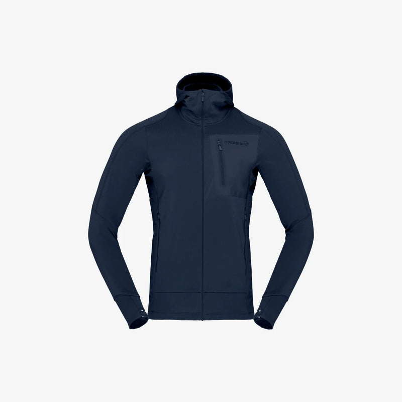 Norrona Falketind Power Grid Hood - Indigo Night Blue