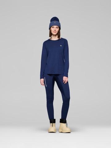 Norrona Women Femund PureUll Long Sleeve Base Layer - Indigo Night - BFS