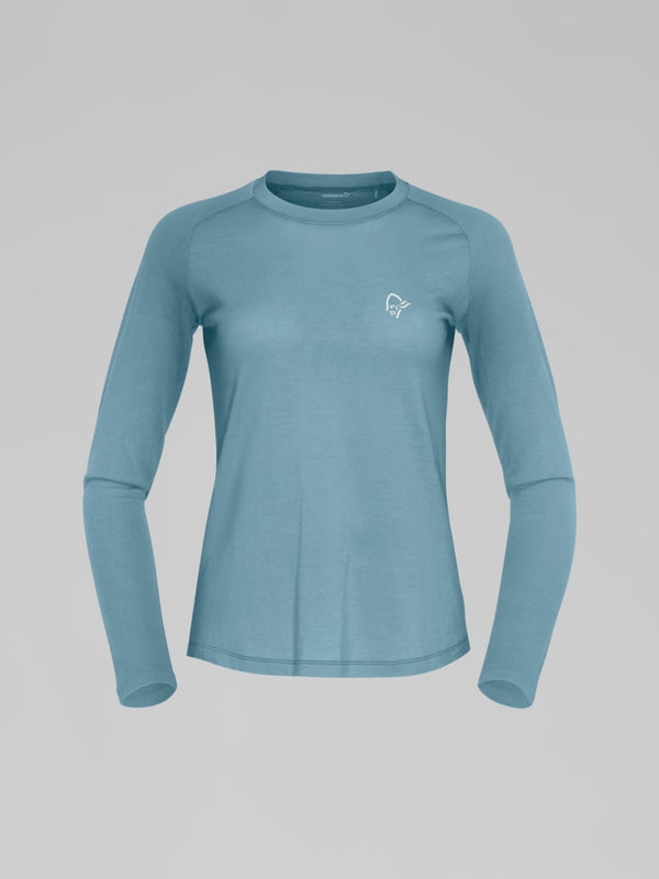 Norrona Women Femund PureUll Long Sleeve Base Layer - Trooper AW25