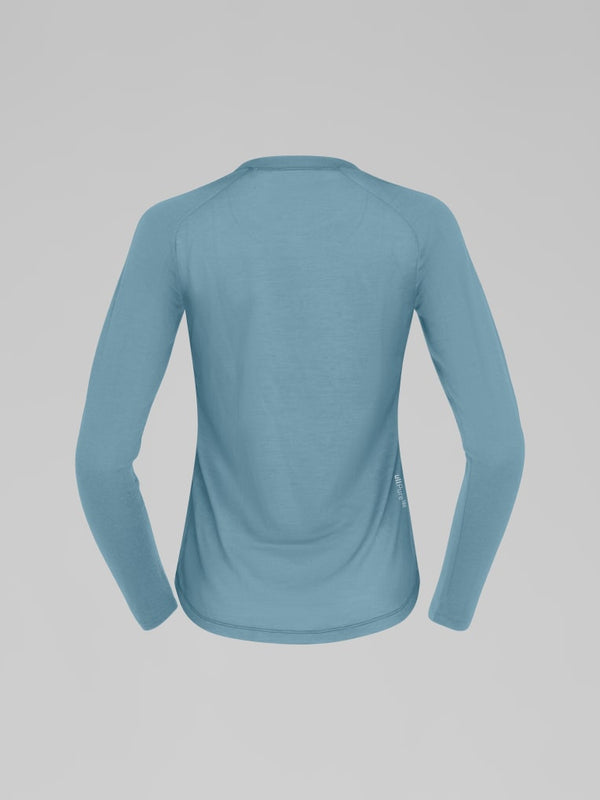 Norrona Women Femund PureUll Long Sleeve Base Layer - Trooper AW25