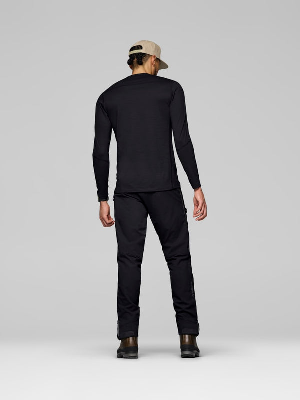 Norrona Femund PureUll Long Sleeve Base Layer - Caviar Black AW25