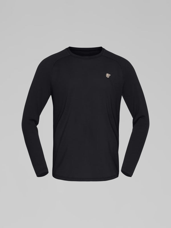 Norrona Femund PureUll Long Sleeve Base Layer - Caviar Black AW25