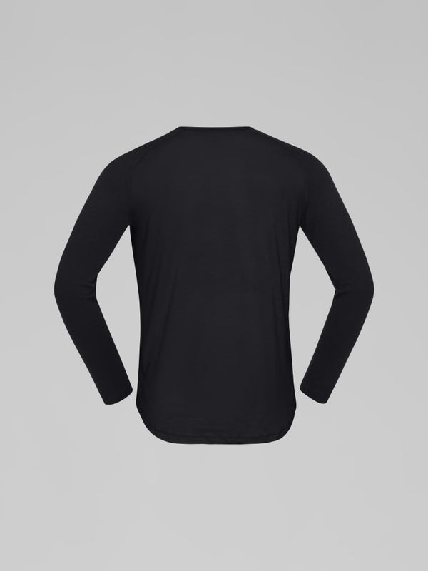 Norrona Femund PureUll Long Sleeve Base Layer - Caviar Black AW25