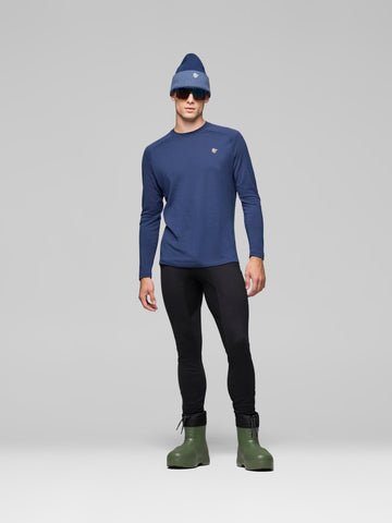 Norrona Femund PureUll Long Sleeve Base Layer - Indigo Night AW25