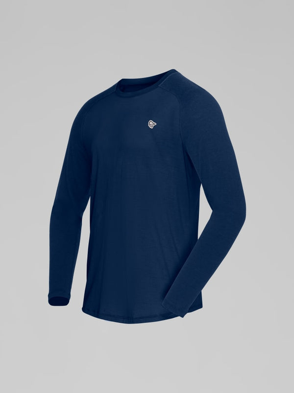 Norrona Femund PureUll Long Sleeve Base Layer - Indigo Night AW25