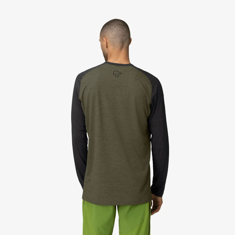 Norrona Fjora Equaliser Lightweight Long Sleeve - Olive Night - SALE