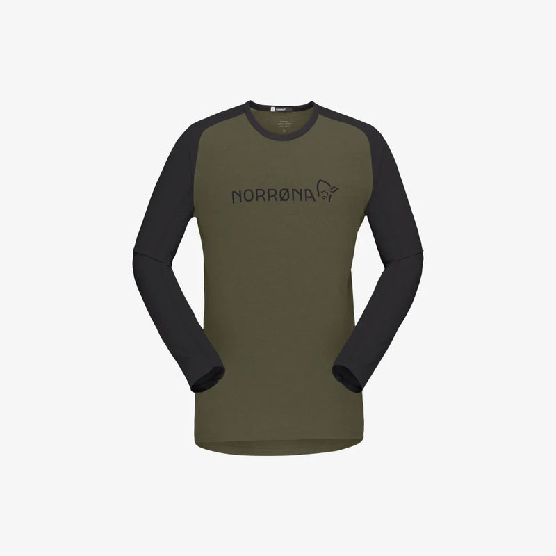 Norrona Fjora Equaliser Lightweight Long Sleeve - Olive Night - SALE