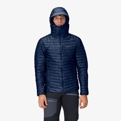 Norrona Trollveggen Superlight Down 800 Hood Jacket - Indigo Night SS25