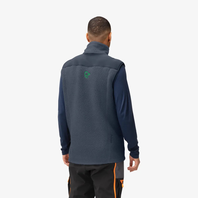 Norrona Trollveggen Thermal Pro Vest - Cool Black / Classic Green - SALE