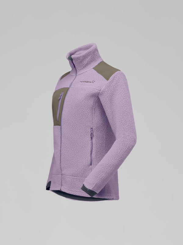 Norrona Women Trollveggen Warm3 Jacket - Purple Sage AW25