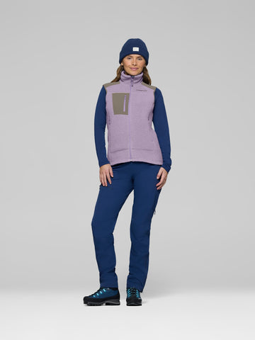 Norrona Women Trollveggen Warm3 Vest - Purple Sage AW25