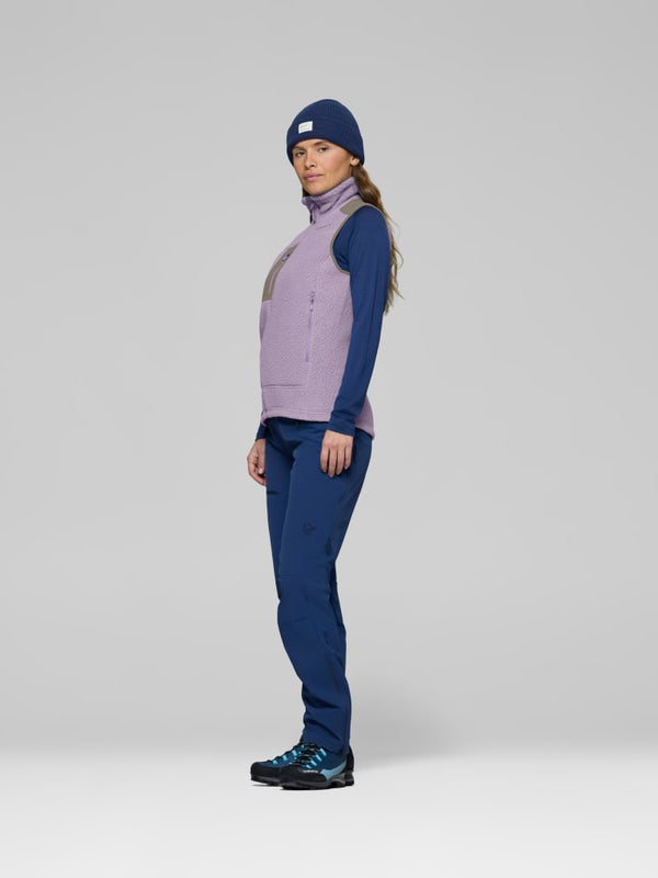 Norrona Women Trollveggen Warm3 Vest - Purple Sage AW25