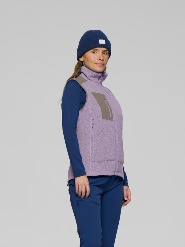 Norrona Women Trollveggen Warm3 Vest - Purple Sage AW25