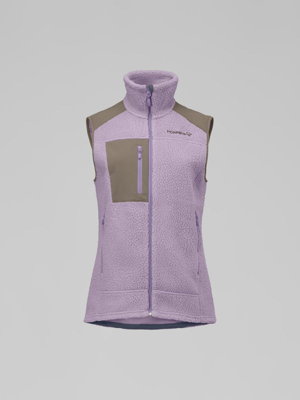 Norrona Women Trollveggen Warm3 Vest - Purple Sage AW25