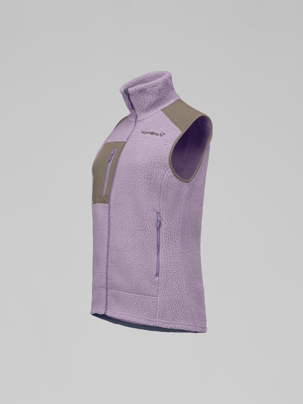 Norrona Women Trollveggen Warm3 Vest - Purple Sage AW25