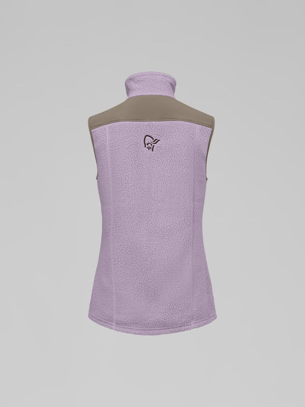 Norrona Women Trollveggen Warm3 Vest - Purple Sage AW25