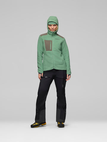 Norrona Women Trollveggen Warm3 Zip Hood - Dark Ivy AW25