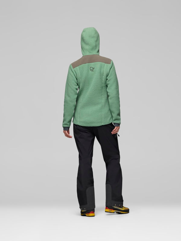 Norrona Women Trollveggen Warm3 Zip Hood - Dark Ivy AW25