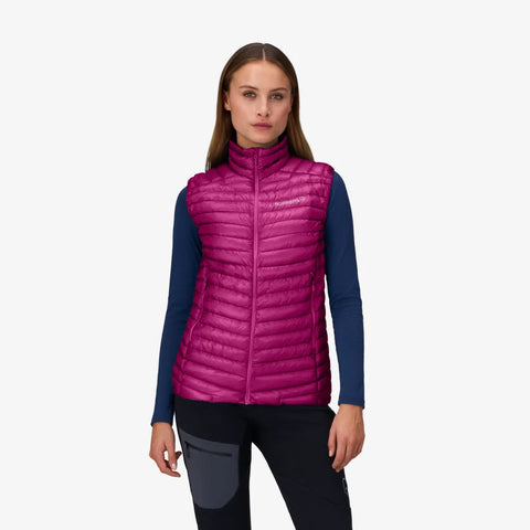 Norrona Women's Trollveggen Superlight Down 800 Vest - Festival Fuchsia SS25