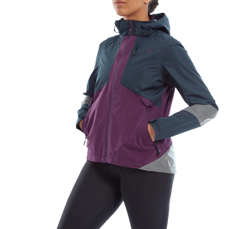 Altura Women's Nightvision Typhoon Waterproof Jacket - Navy / Purple