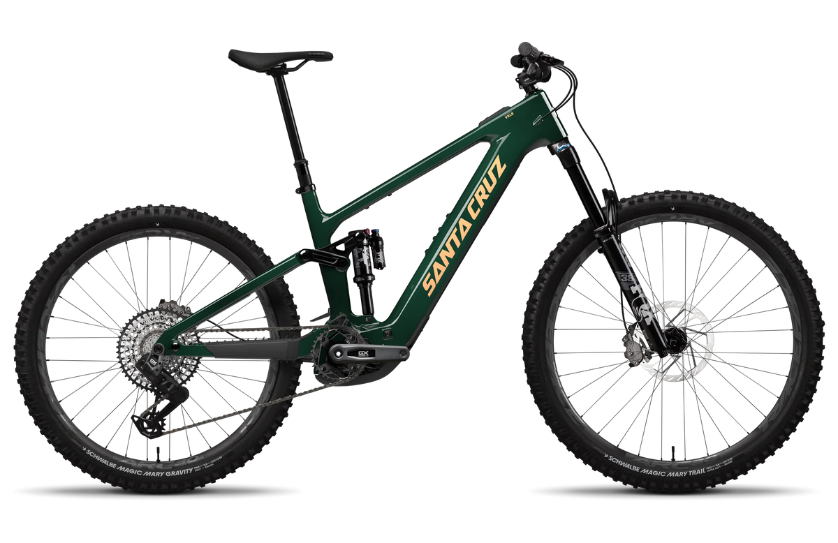 Santa Cruz Vala Carbon C Electric Bike - GX AXS Build - Gloss Green