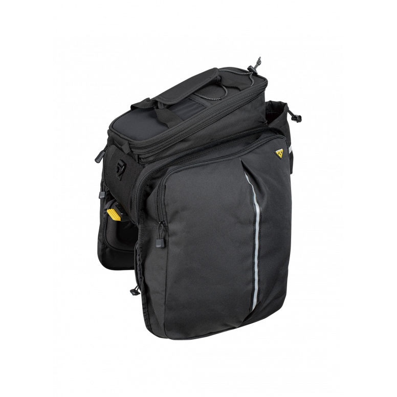 Topeak MTX TrunkBag DX – Insulated Main Compartment, Expanding Top – Black – 12.3L – Rear Rack Pack