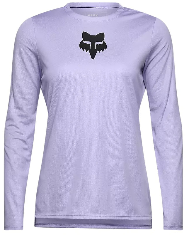 Fox Womens Ranger Fox Head Long Sleeve Jersey - Lilac - SS25
