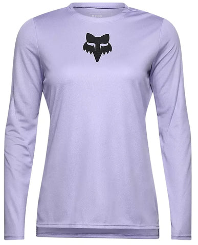 Fox Womens Ranger Fox Head Long Sleeve Jersey - Lilac - SS25