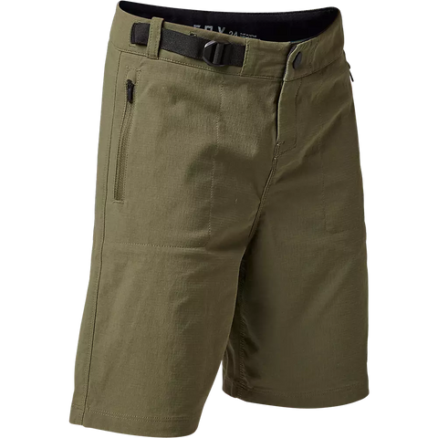 Fox Youth Ranger Shorts With Liner - Olive