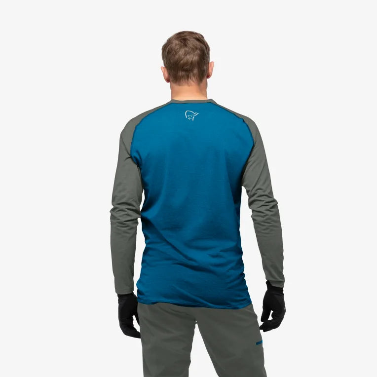 Norrona Fjora Equaliser Lightweight Long Sleeve - Mykonos Blue - SALE
